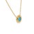 Contemporary Tiffany & Co. T Collection 18k Yellow Gold Turquoise and Diamond Necklace For Sale - Image 3 of 8