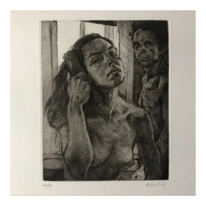 1977 Sigmund Abeles Space Issue # 2 Drypoint
