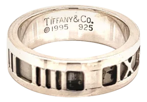1990s Tiffany & Co. Estate Sterling Silver Ring, 4.9 Grams, Size 5.25