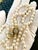 White 286 Akoya Pearls Strand Necklace and Bracelet Set 18 Karat Gold/ Diamond Clasp For Sale - Image 8 of 8
