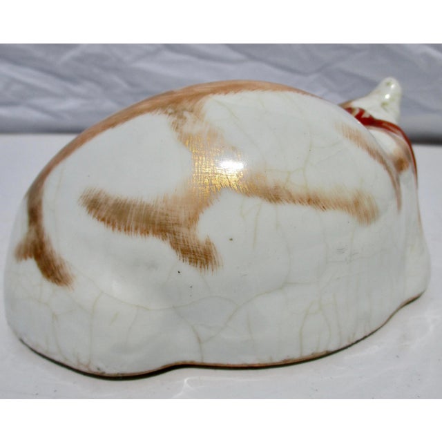 Late 19th Century 19th Century Japanese Kutani Porcelain Cat For Sale - Image 5 of 8