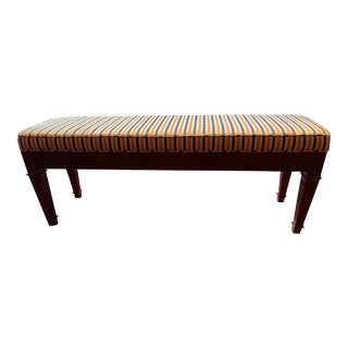 Late 20th Century Lazar Furniture Corp. Contemporary Upholstered Bench For Sale