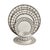 Crafted from fine porcelain, this set of four Aryan Dinner Plates draws inspiration from the refined tack and detailing of...