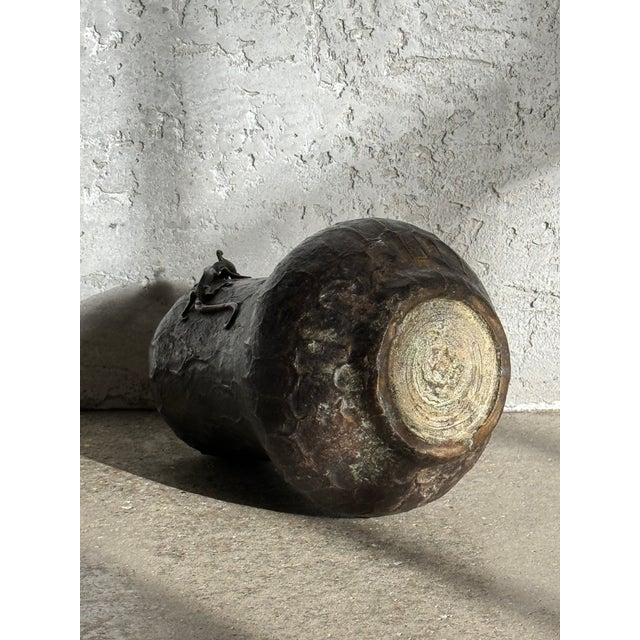 Metal Late 18th Century German Bronze Vase with Scaling Dragons For Sale - Image 7 of 7