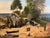Late 19th Century Late 19th Century Folky Oil on Canvas of a Coastal Landscape With Fishermen For Sale - Image 5 of 7