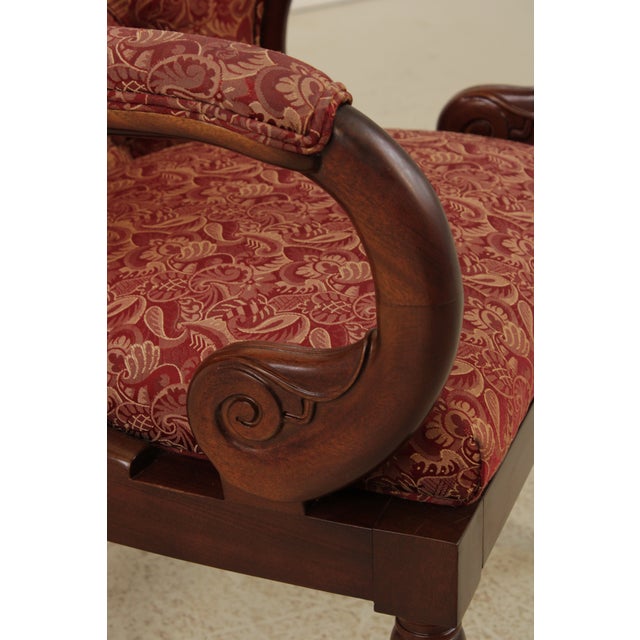 Hancock & Moore Regency Mahogany Upholstered Chair For Sale - Image 13 of 15