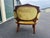 2000 - 2009 Victorian Tufted Velvet Parlor Chair For Sale - Image 5 of 8