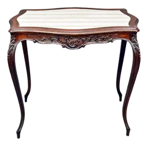 Antique French Walnut Tea Table