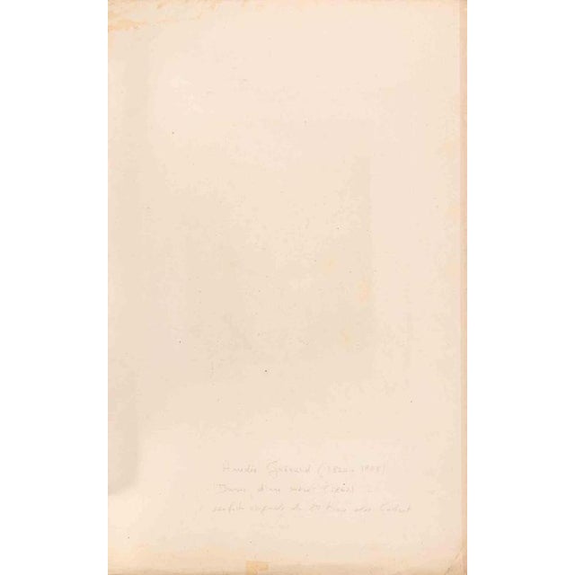 Original etching, published by Cadart et Luquet, Paris. A moving and intimate composition by Amédée Guérard, this etching...