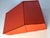 This one-of-a-kind piece is constructed with found cardboard and tomato red spray paint. It offers a 3D minimalist element...