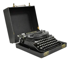Vintage Remington Noiseless Portable Manual Typewriter in Carrying Case 90998n