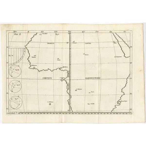 Antique Map of Central Africa by Scherer, 1703 For Sale