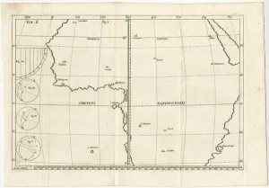 Antique Map of Central Africa by Scherer, 1703