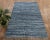 Recycled Denim Blue Hand Woven Cotton Boho Rug For Sale - Image 6 of 10