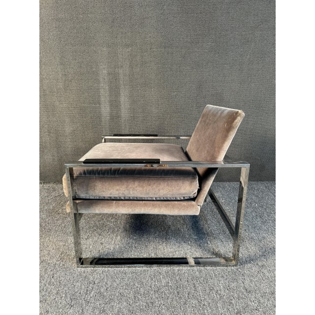 Metal Sleek Lounge Chair by Michael Weiss For Sale - Image 7 of 11