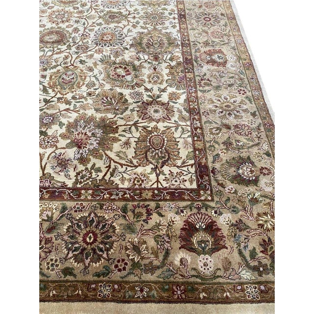 10x14 Handwoven Indian Agra Area Rug - 105381 For Sale - Image 15 of 16