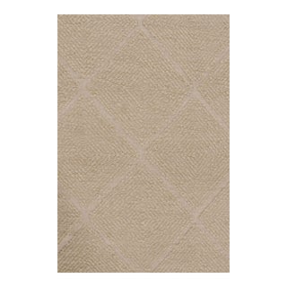 Contemporary Scandinavian Style Wool Rug in Beige by Rug & Kilim, India For Sale