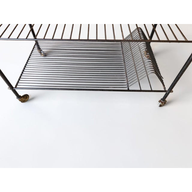 Rolling Table for Vinyl Records, 1950s For Sale - Image 6 of 9