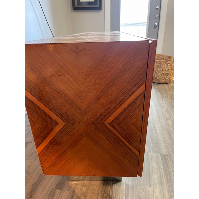 Mid-Century Modern 1980s Sideboard/Credenza Styled After Milo Baughman, for Thayer Coggin. For Sale - Image 3 of 5