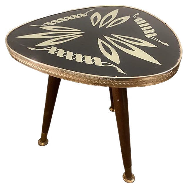 Kidney-Shaped Flower Table or Plant Stand, 1950s For Sale