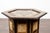 Mid 20th Century Moroccan Midcentury Side Table with Hexagonal Top and Mother-of-Pearl Inlay For Sale - Image 12 of 12