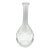 Vintage MCM Coin Optic Clear Glass Bud Vase For Sale