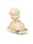 Early 20th-century hand-carved Italian alabaster bust. Made in Italy. Chip to back left corner of base; minimal age wear.