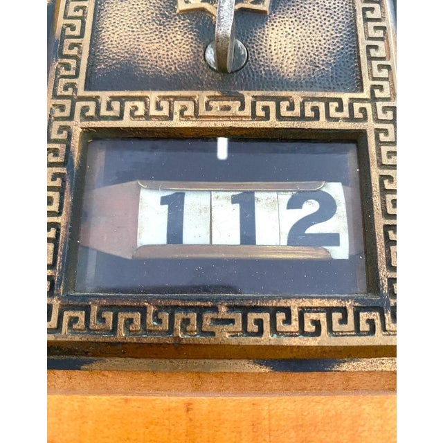 Antique Art Deco Postal Door Repurposed as Lock Box Bank For Sale - Image 11 of 13