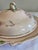 Ceramic Early 1900's Steubenville Rose Dawn Pink Serving Dish With Lid For Sale - Image 7 of 15