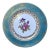 Vintage 1930s Rosenthal Germany Turquoise & Gold Encrusted Porcelain Dinner Plate For Sale