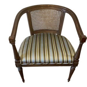 Vintage Cane Back Tub Chair