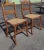 Wood Early American Ladder Back Maple and Cane Seat Chairs, a Pair, Circa 1880s For Sale - Image 7 of 11