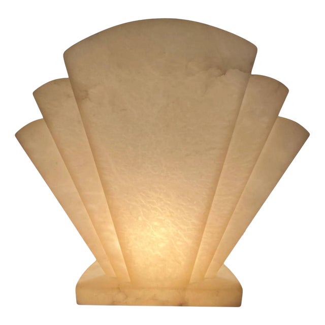 Mid-Century Art Deco Style Lamp in Clear Stone, Italy, 1960s For Sale