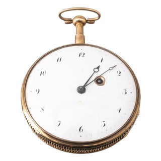 European Gold Pocket Watch For Sale