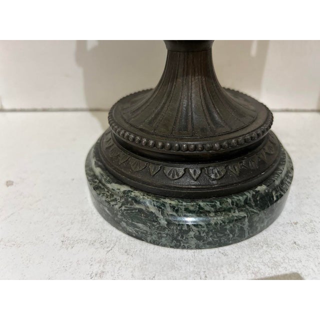 Patinated Spelter Vases, 19th Century, Set of 2 For Sale - Image 6 of 12