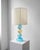 Blue Italian Murano Glass Table Lamp, 1990s For Sale - Image 8 of 8