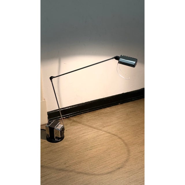Daphine Silver Flexible Desk Lamp by Tommaso Comini for Lumina, 1980s For Sale - Image 6 of 10