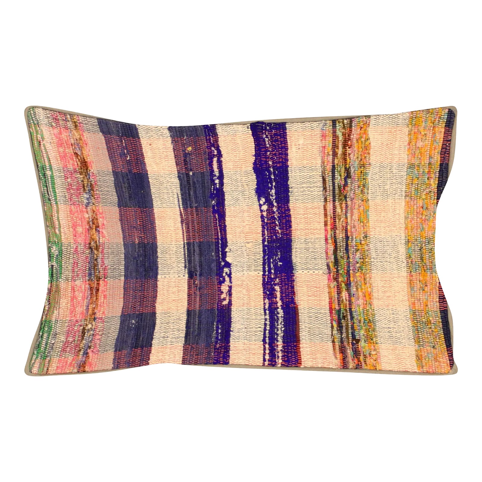 1960s Turkish Rag Pillow | Chairish