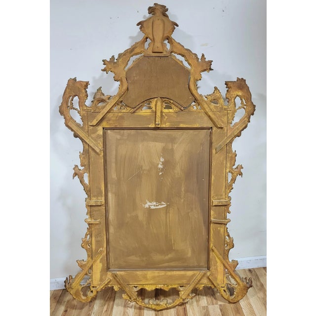 Palatial Antique Italian French Rococo Style Gilt Carved Mirror For Sale - Image 13 of 13