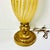 Wood 1950s Vintage Italian Venetian Swirled Opaline Glass Table Lamp With Gold Florentine Base. After Galliano Ferro For Sale - Image 7 of 14