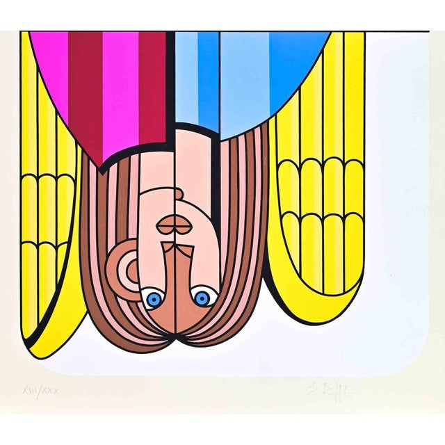 Screen print on paper, realized in the early 1970s. Hand signed and numbered in pencil. Edition of 30, in roman numbers....