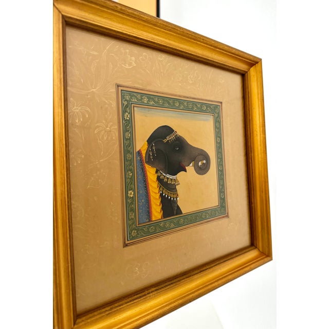 Late 20th Century Set of 5 Mogul Paintings For Sale - Image 12 of 14