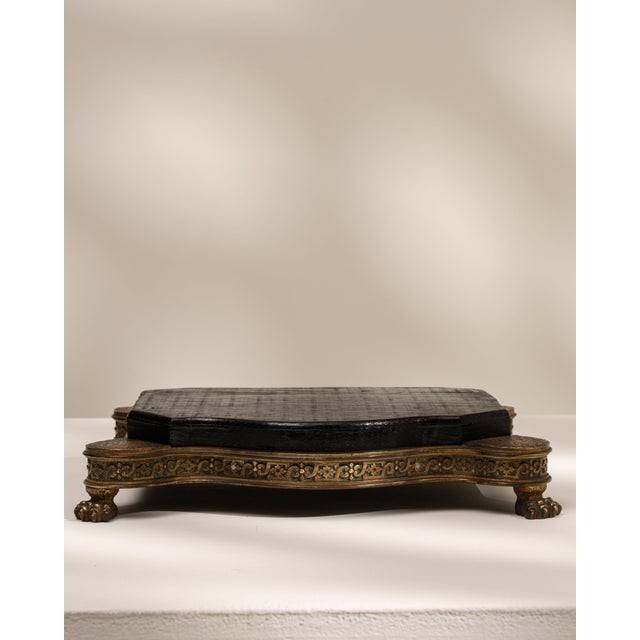 19th Century France Black Wood Pedestal For Sale - Image 12 of 18