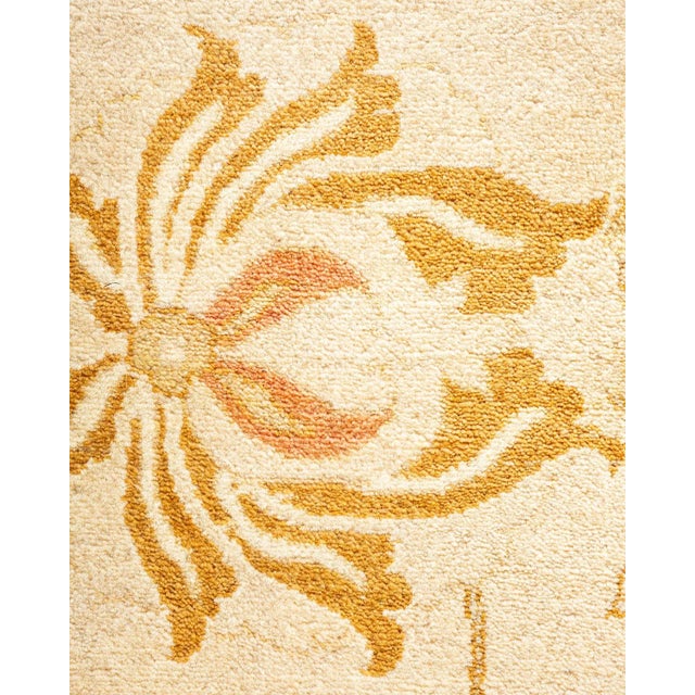 Traditional Mogul, One-of-a-Kind Hand-Knotted Area Rug in Ivory, 9' 2" x 12' 2" For Sale - Image 3 of 8