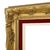 Wood Vintage Baroque Style Gilded and Red Velvet Frame For Sale - Image 7 of 18