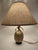 Hollywood Regency Pineapple Table Lamp in Brass with Linen Shades from Maison Le Dauphin, France, 1970s For Sale - Image 18 of 18