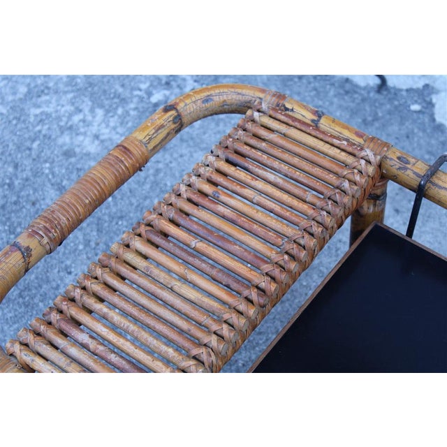 Bamboo Cocktail Table by Tito Agnoli, 1950s For Sale - Image 11 of 18