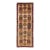 Long Gallery Turkish Runner With Geometric Design in Tan, Orange, Gray & Purple 6'6 X 17'2 For Sale