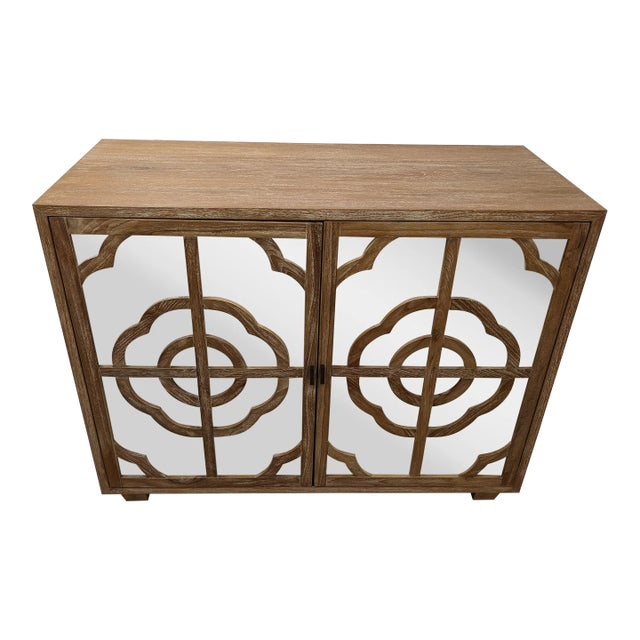 Brownstone Mirrored Cabinet For Sale