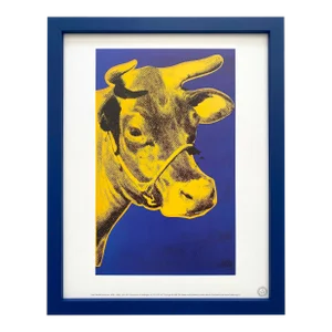 Andy Warhol Estate Vintage 1989 Framed Pop Art Lithograph Print " Cow " 1971